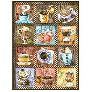Zimal New 5D Home Decor Diamond Embroidery Mosaic Coffee Tea Cup for Gift DIY Di